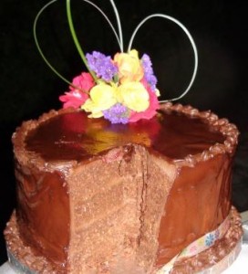 raw vegan chocolate wedding cake