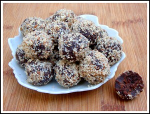 Party and Potluck Nibbles that Nourish - Ambrosial Amaretto Truffles