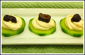 Party and Potluck Nibbles that Nourish - Crowned Cucumber Canape