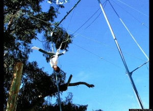 90 year old trapeze