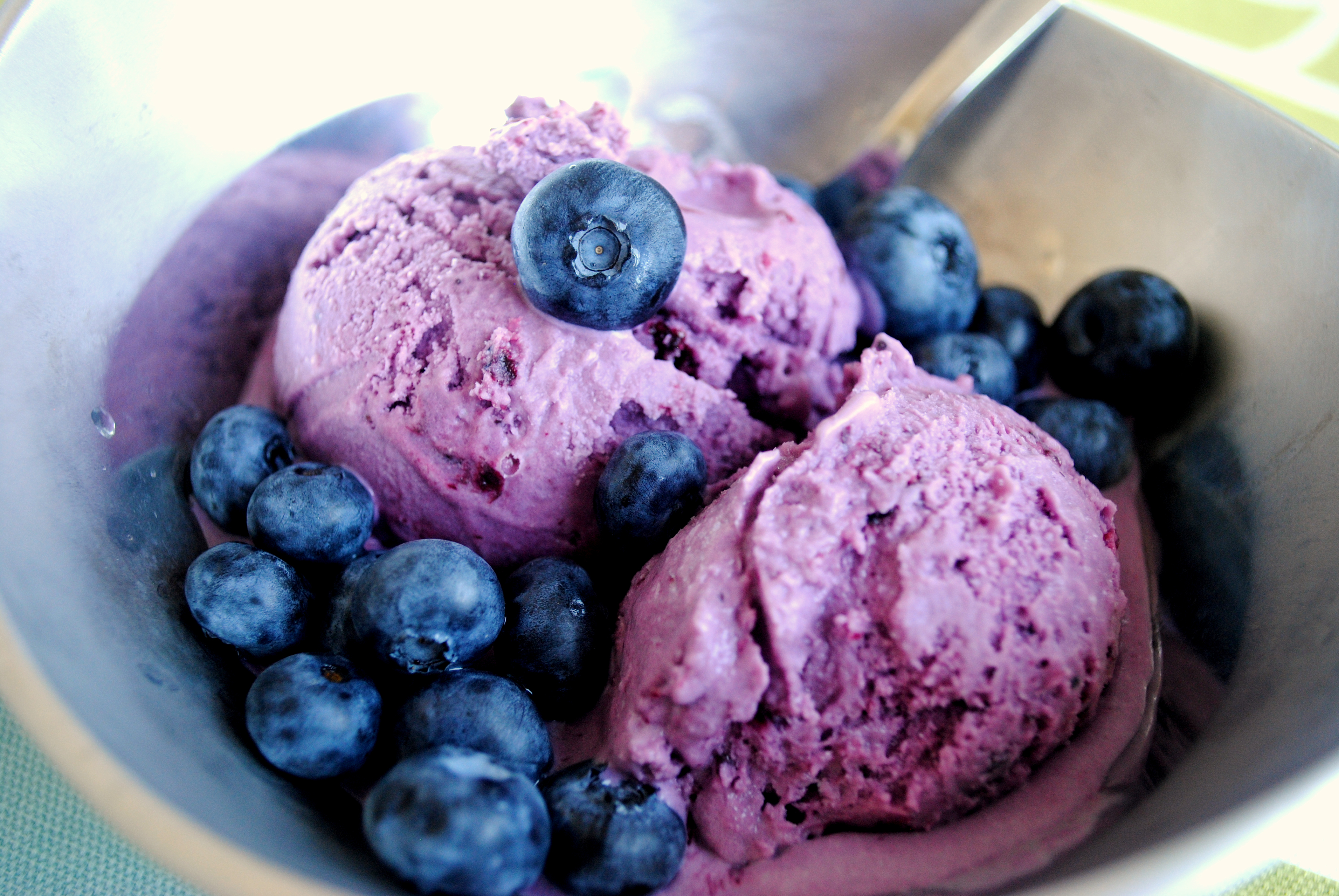 Recipe: Blueberry Coconut Spinach Vegan Ice Cream
