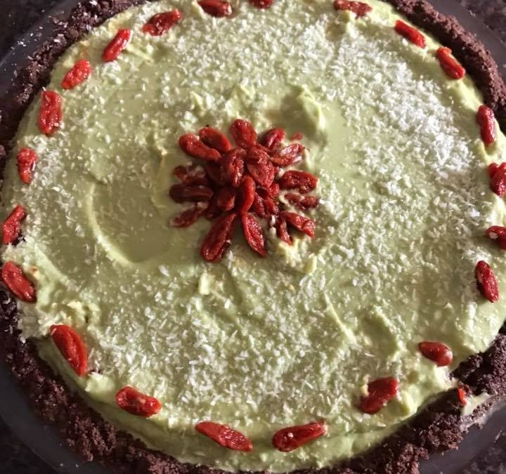 Key Lime Pie with Chocolate Crust – Low Glycemic, Keto, Paleo, and Vegan Friendly