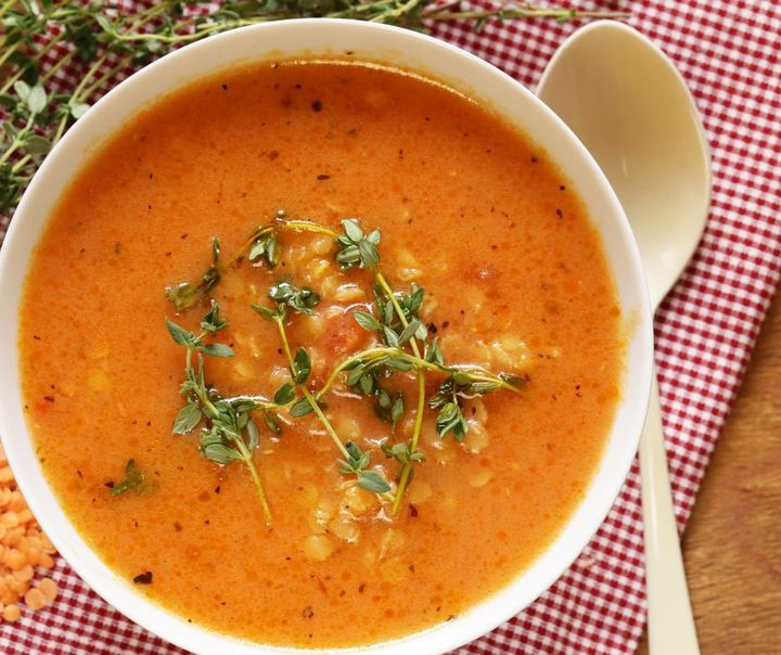 Mexican Red Pepper Soup- wholesome ingredients for a satisfying soup