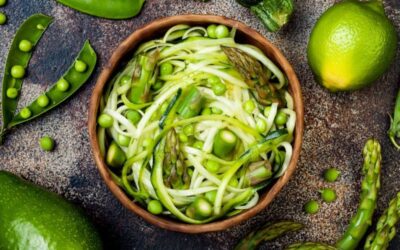 Gluten-Free Vegan Keto Asparagus Curry Noodle Soup And A Raw Vegan Option