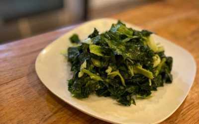 Detoxifying Kale, Collards & Cabbage Salad for Hormone and Blood Sugar Balance