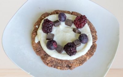 Healthy Dessert Pizza with Cauliflower Vanilla Cream (Dairy-Free, Hormone-Balancing & Delicious)
