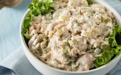 Mock Chicken Salad (Plant-Based, Low-Carb, Blood Sugar–Friendly Lunch)