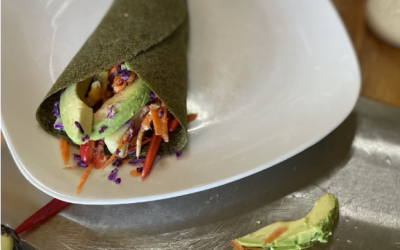 High-Protein Rainbow Roll Wrap (Low-Carb, Blood Sugar and Hormone Support)