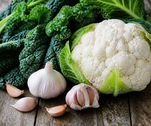 Cauliflower and Kale