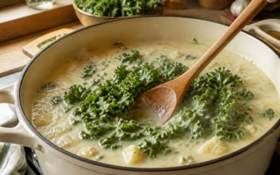 Roasted Cauliflower and Kale Soup: Creamy, Low-Glycemic Plant-Based Soup for Hormone and Heart Health
