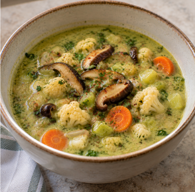 Creamy Southwest Cauliflower Soup
