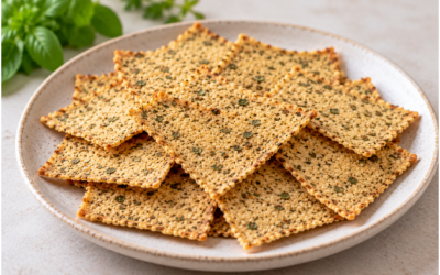 Fermented Quinoa Crackers: Crispy Gluten-Free Plant-Based Crackers for Gut and Metabolic Health